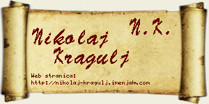 Nikolaj Kragulj vizit kartica